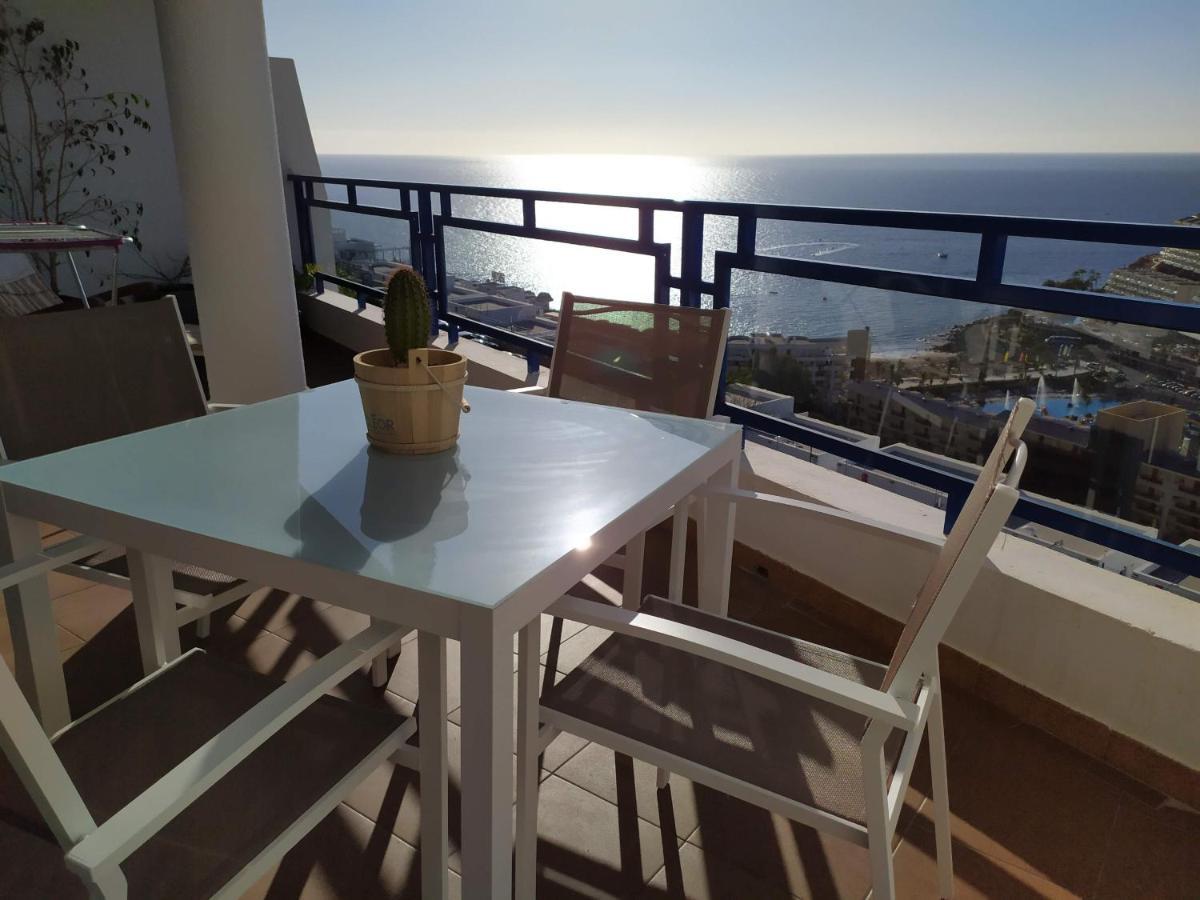 Ocean View Apartment In Taurito, Mogan - Top Floor Eksteriør billede